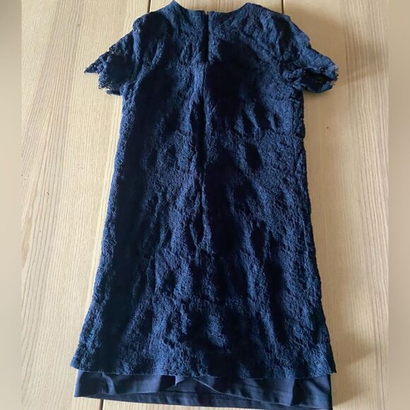 Lulus “Take Me to Brunch Navy Blue Lace Shift Dress” Size M - Picture 4 of 7